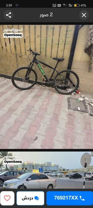 دراجة هوائية بدون جيرات مثل الجديدة استخدامرخفيف جدا . ب  18 ريال نهائي