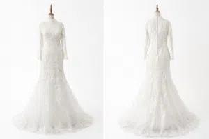 بدلة زفاف أبيض