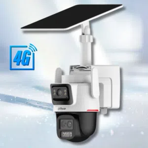 كاميرا خارجية ملونة تعمل بالطاقة الشمسية وشريحة بيانات 4G