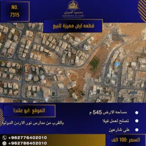 Residential Land for Sale in Amman Abu Alanda