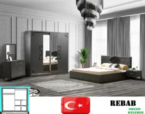 TURKEY BEDROOM SET WITH MATTRESS WITH FITTING/غرف نوم مل ترکي کلو جدید مودل موجود