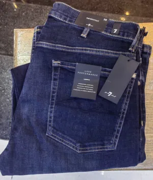 جينز رجالي ماركة  for all mankind (7)seven Luxe Performance Denim  لون Dark Indigo / كحلي غامق