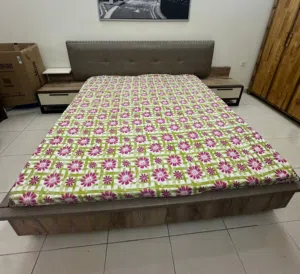 Well-maintained Bed 200*180 Size Very Strong With Side Tables