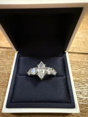 Marquise shape ring
