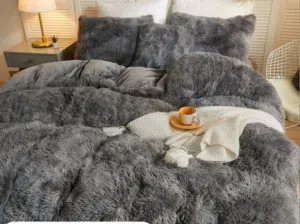 لحاف ريش النعام دبل فيس مجوز – 4 قطع