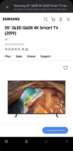 تلفزيون سامسونج Samsung qled q60r