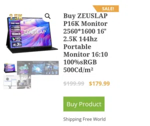 شاشة كيمنك متنقلة ZEUSLAP P16K