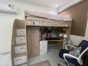 Bunk bed with study table