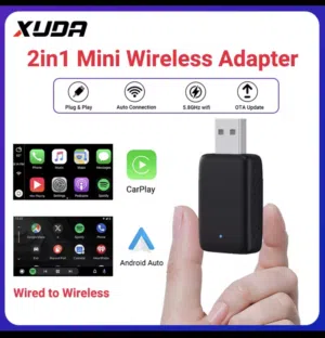 USB كاربلاي + أندرويد أوتو (2 في 1)
