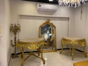 _مراية كلاسيك بإطار دهبي