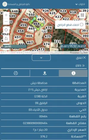 Residential Land for Sale in Jerash Al-Kittah