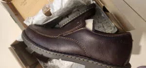 حذاء رجالى كلا رك اصلى من الجلد البنى