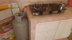 cylinder with Gas stove