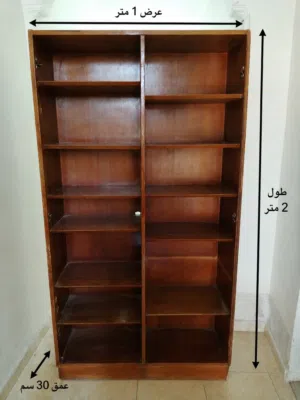 مكتبه رفوف للبيع تصلح ايضا خزانه ملابس خشب ثقيل