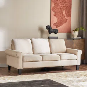 كنبة قماش 3 مقاعد– جديدة كليًا من هوم سنتر