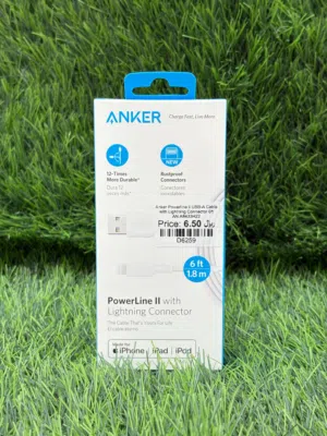 nker Powerline II Lightning Cable,Apple MFi Certified,USB Charging/Sync Lightning Cord Compatible wi