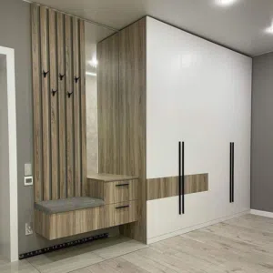 خزائن ملابس طابقين بتصميم عصري وجودة عالية خشب لامينيت 18ملم اكسسوارات تركي مكفوله
