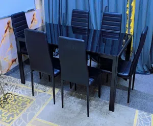 brand new dining table with 6 chairs