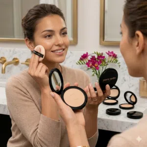بودرة مضغوطة بورسلين إديشن (Porcelain Edition Compact Powder) من ماركة بيير كاردان (Pierre Cardin).