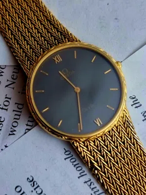 Omega De Ville ... ساعة اوميجا دي فيل ...  اقوى الماركات العتيقة صنع سويسري اصلية كوارتز نظام ماتور