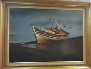 لوحه زيتيه اصليه قياسها 80 في 60