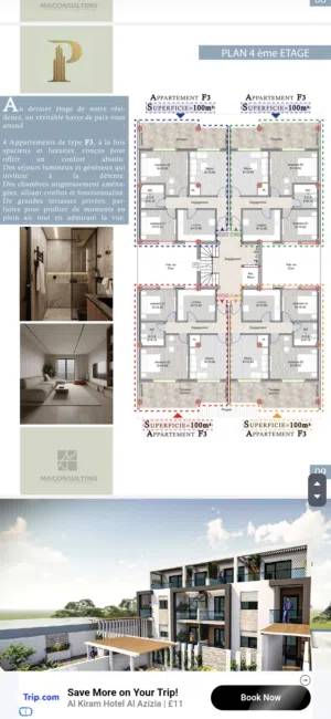 100 m2 3 Bedrooms Apartments for Sale in Algeria Other