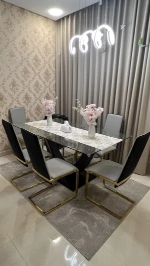 Glass Dining Table 6 seater