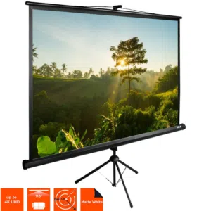 شاشة عرض للبروجكتر متنقلة مع ستاند ثلاثي قياس 220*220سم ماركة دينون