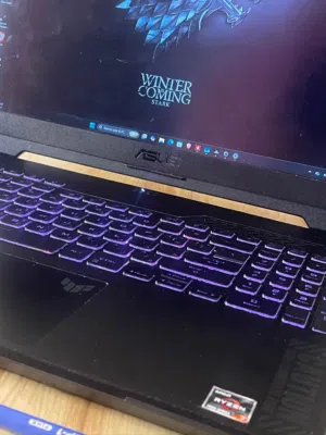 لابتوب ASUS TUF A15 قيمنق – RTX 4060 ريزن 7 16GB رام SSD 1TB، نظيف  ASUS TUF A15 Gaming Laptop clean