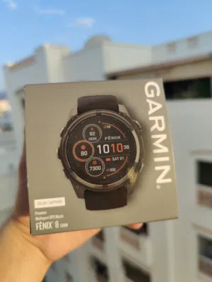 Garmin fenix 8 Solar sapphire 51 mm ساعة جرمن الذكية فينكس 8 سولر سفاير الحجم الكبير