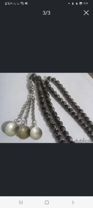 سبحه عتيقه من العصر العثماني فضه زات طابع عتيق