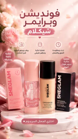 فونديشن  وبرايمر شيجلام  Sheglam  الغني عن التعريف