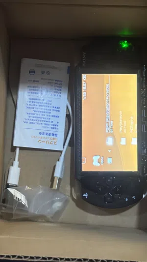 Sony psp 1000 front clear black+black... hacked 32gb 70 games