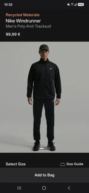 nike windrunner men's original tracksuit M size New