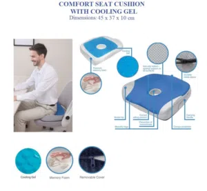 وسادة جلوس طبية مخدة ميموري فوم مفرغة من المنتصف لتخفيف ضغط العمود الفقري Seat Cushion Memory Foam