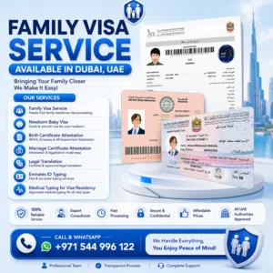 We provide professional family visa sponsorship services in accordance with UAE immigration