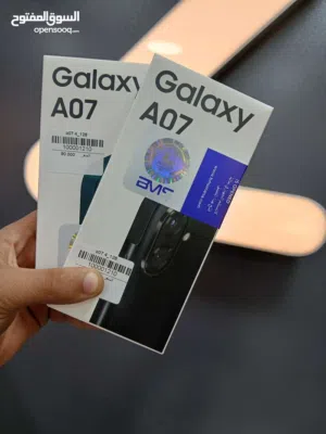 سامسونج A07 جديد كرتونة مسكرة  كفالة الوكيل الرسمي BMS / نسخة 6 رام
