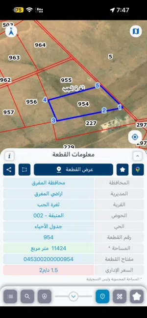 Farm Land for Sale in Mafraq Thaghrat Al-Gub