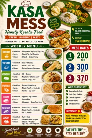 Kerala Monthly mess