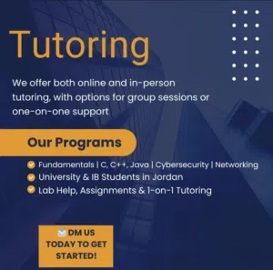 دروس خصوصية في البرمجة والأمن السيبراني