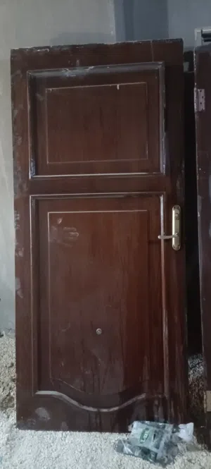 4 ابواب خشب مستعمله نظيفه