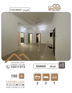 1 m2 3 Bedrooms Apartments for Rent in Central Governorate Sanad