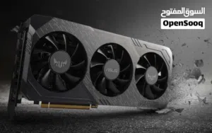 كرت 5600xt نسخة asus tuf  ايجي3مراوح