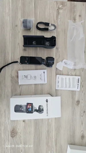 Osmo Pocket 3 opened box