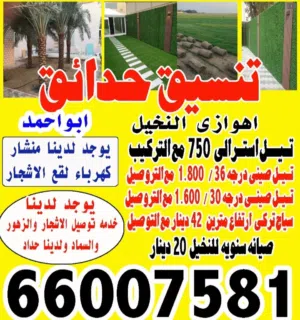 تنسيق حدائق ونخيل
