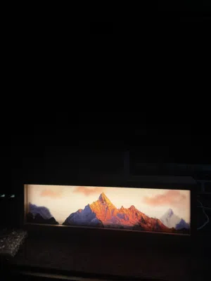 Decor lamp , mountains , brand new ديكور ليت جديد