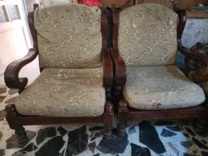 طقم كنب خشب 6 قطع