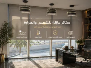 ستائر عازلة للحرارة والشمس Heat and sun-blocking blinds