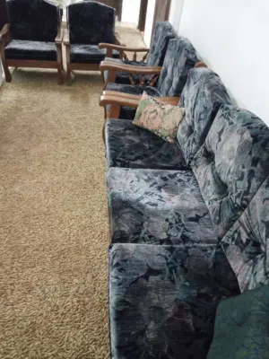 طقم مورس تفصيل خشب زان سبع مقاعد