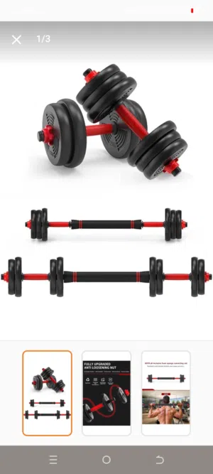 50kg Ajustable dumbell and barbell